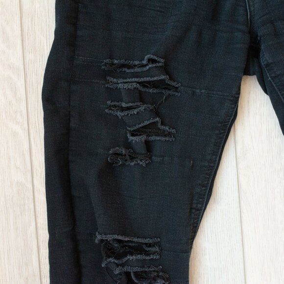 Ultra High Rise Skinny Distressed Jeans - Picture 7 of 8